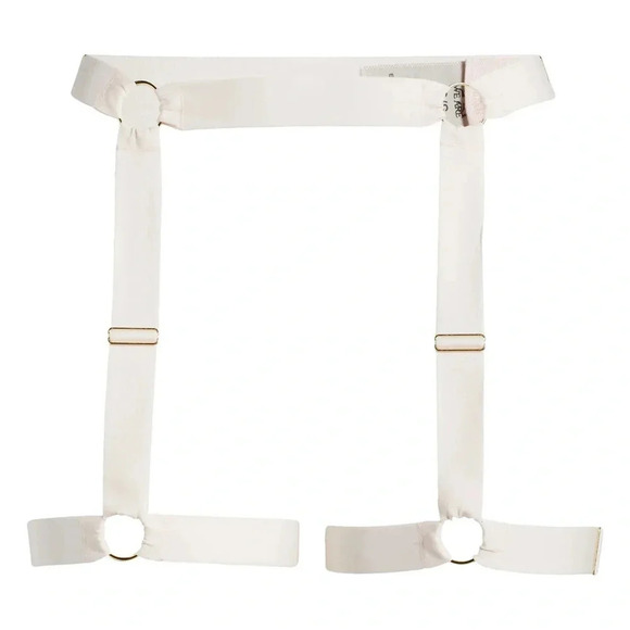 We Are HAH Strung Out Cream O-Ring Adjustable Garter Belt - Picture 4 of 4